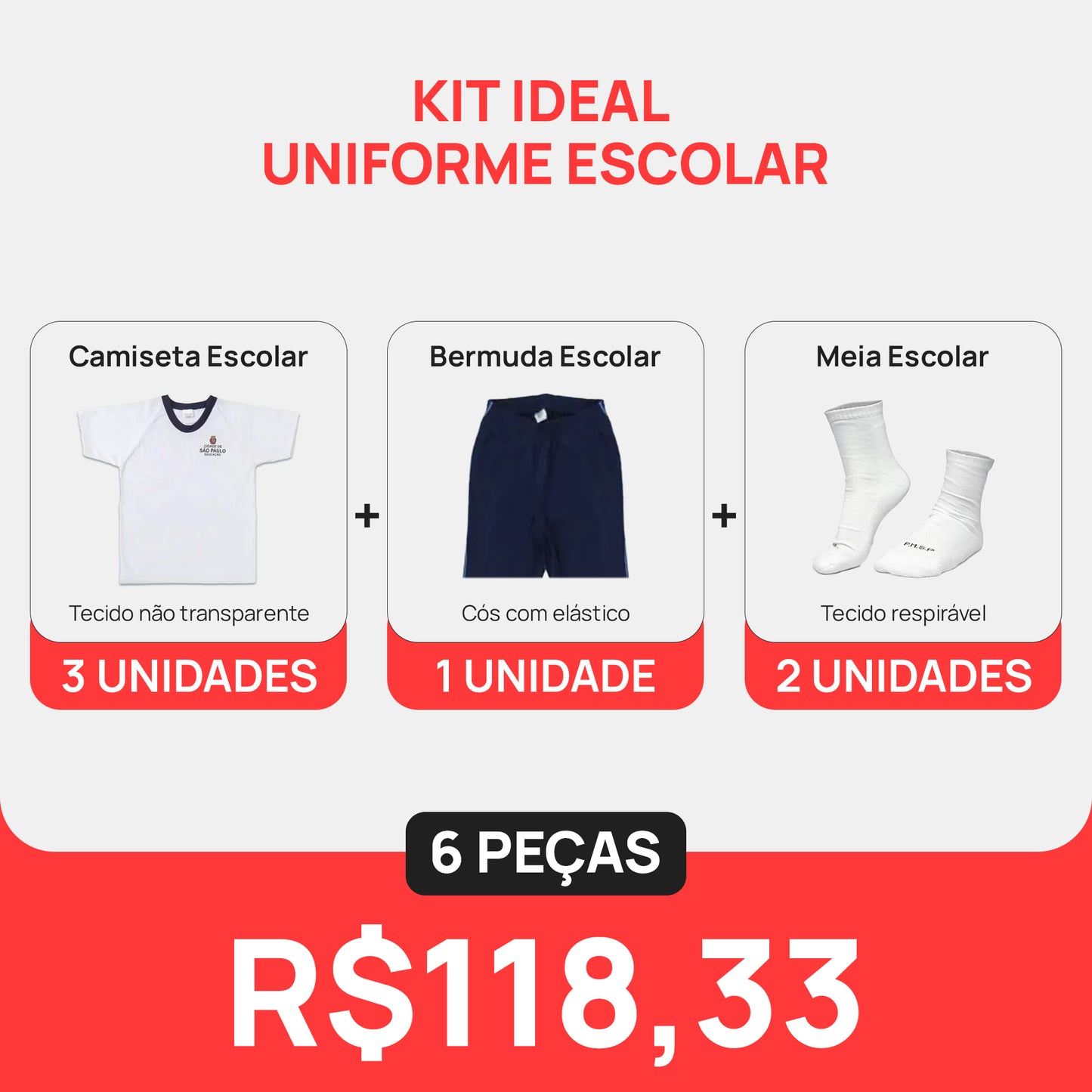 Kit Ideal - Uniforme Escolar