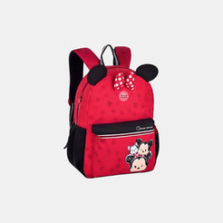 Mochila Juvenil Minnie Tsum Tsum Vermelha com laço